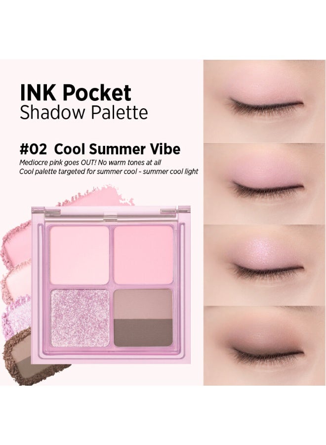 Peripera Ink Pocket Shadow Palette  002 Cool Summer Vibe - Image 1